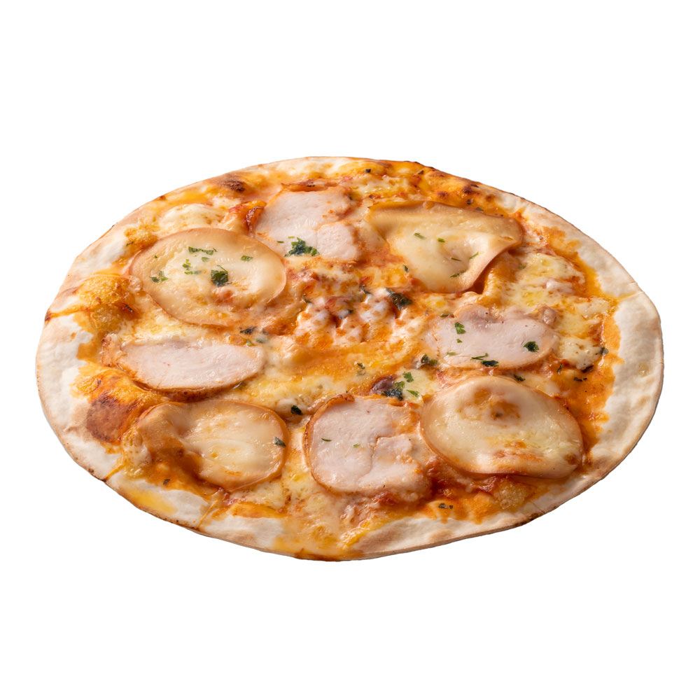 信州ハーブ鶏とスカモルツァのスモークピザ(直径約22cm)(税込・送料別)【冷蔵・冷凍】